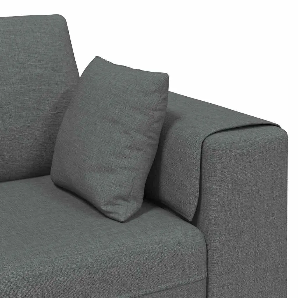 Fabric Sofa Modern Grey 250cm Plywood Spring Support