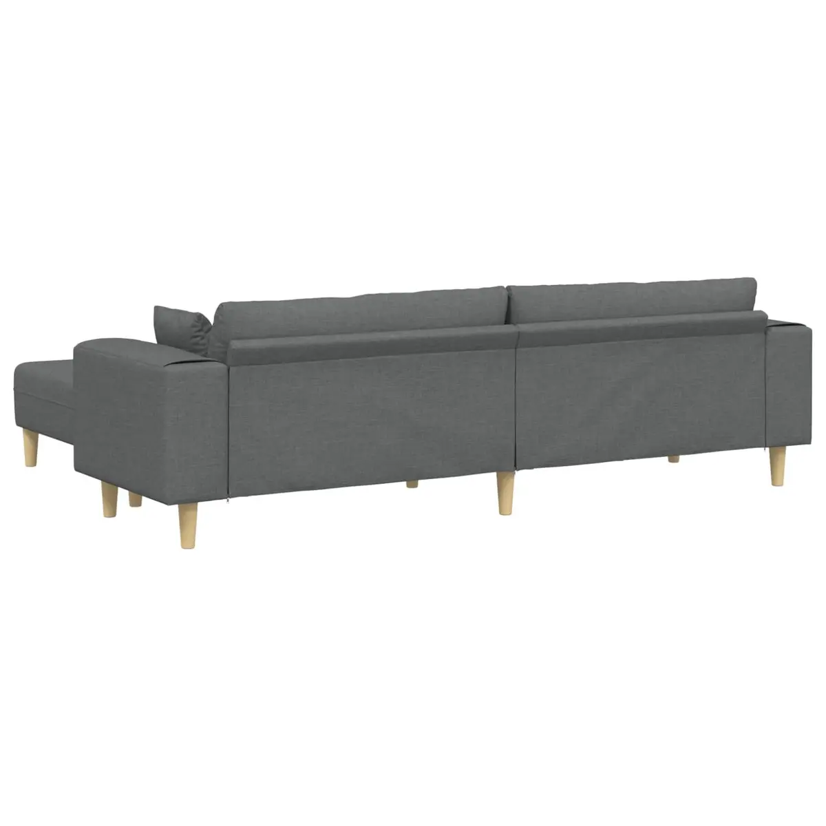 Sofa Modern Grey Fabric 3-Piece Set Living Room Furniture