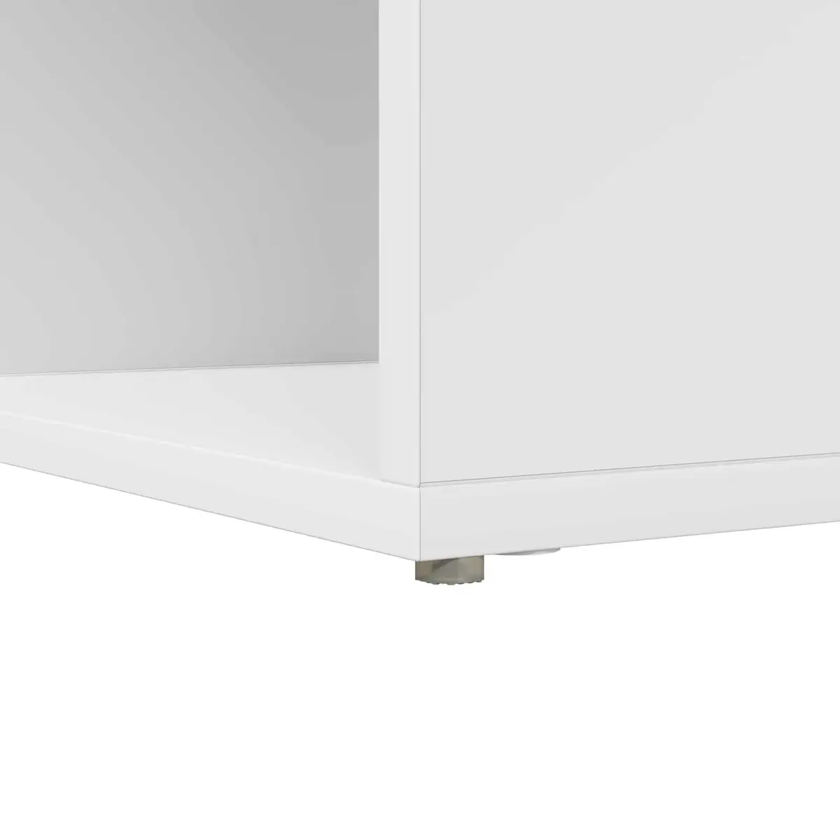 Corner Desk White 101.5 x 149.5 x 149.5 cm Engineered Wood Storage Shelves