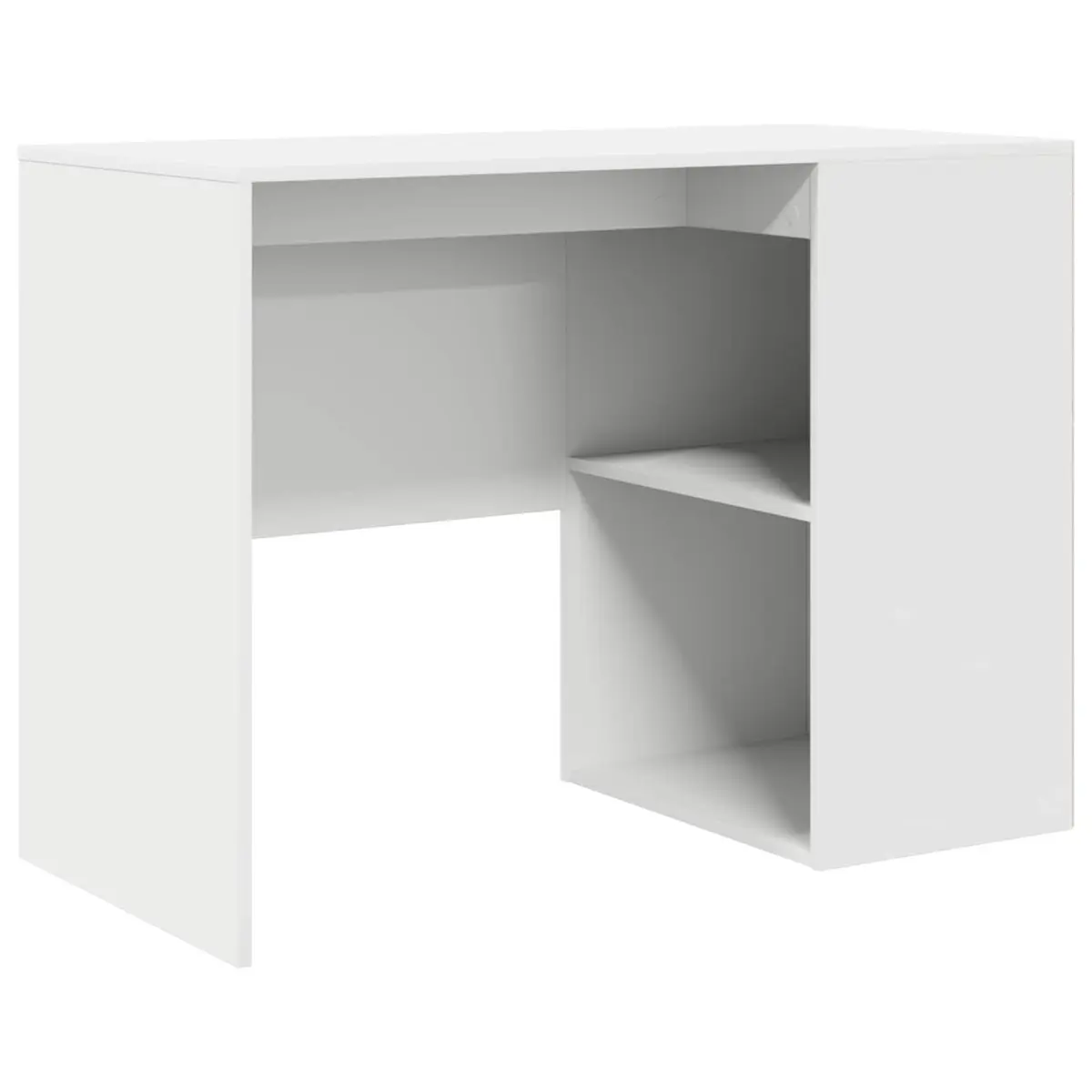 Corner Desk with Drawer in White