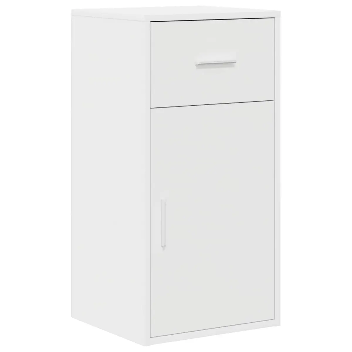 Corner Desk with Drawer in White