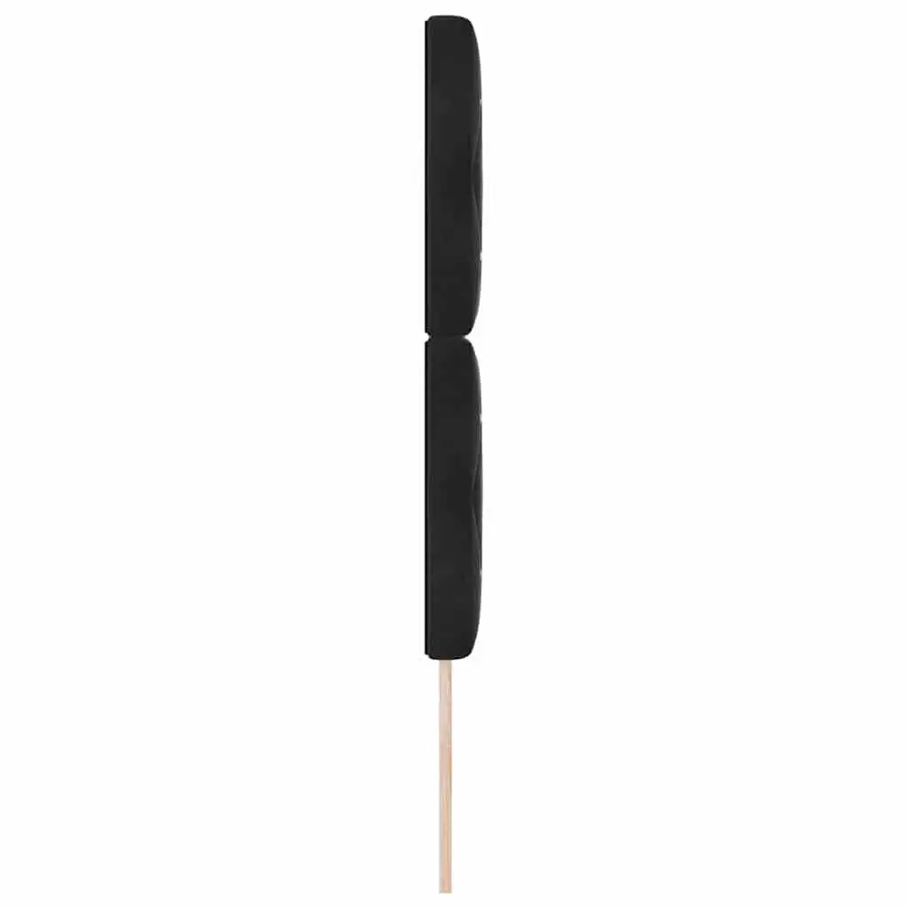 Black Velvet Upholstered Headboard 80cm for Modern Bedrooms