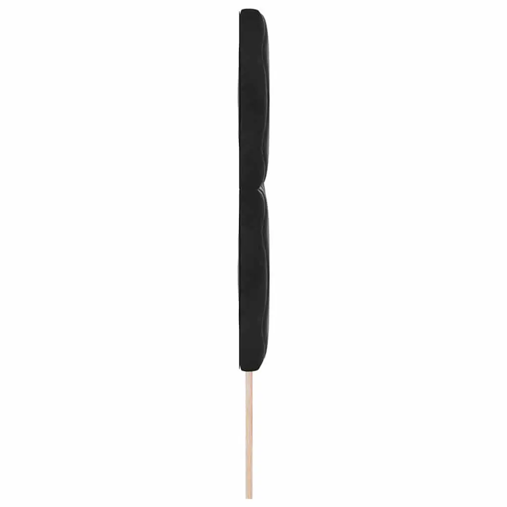 Black Velvet Headboard Modern 144cm Upholstered Adjustable