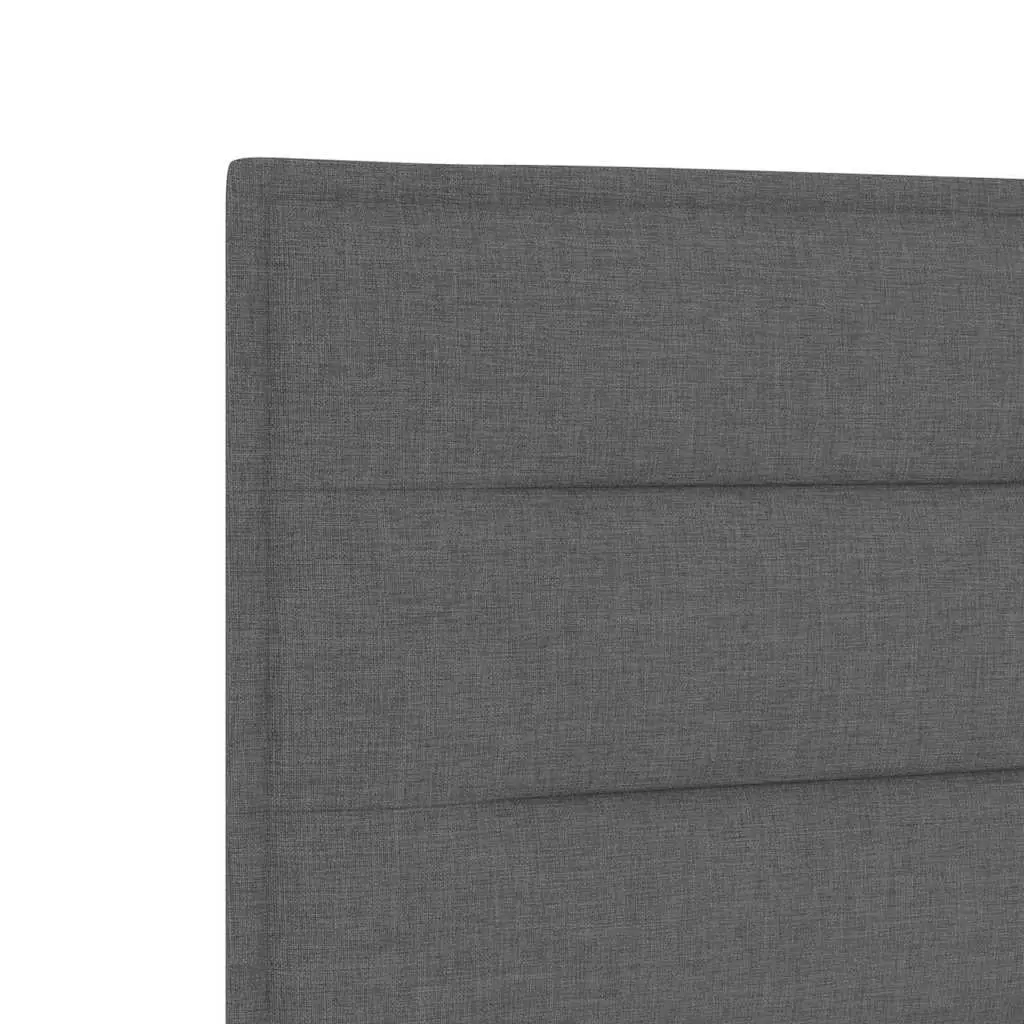 Adjustable Height LED Headboard 100cm Dark Grey Fabric
