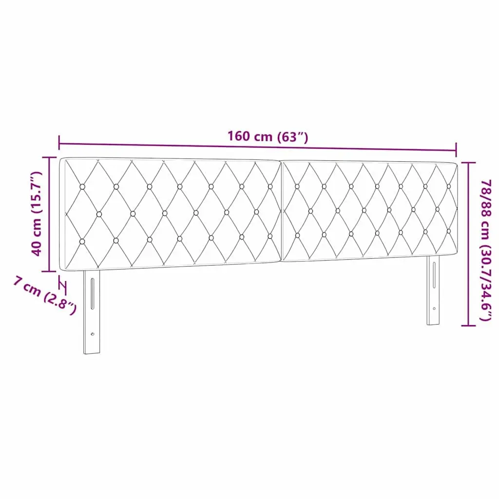 Adjustable Black LED Headboard with RGB Strip Lights 160 cm