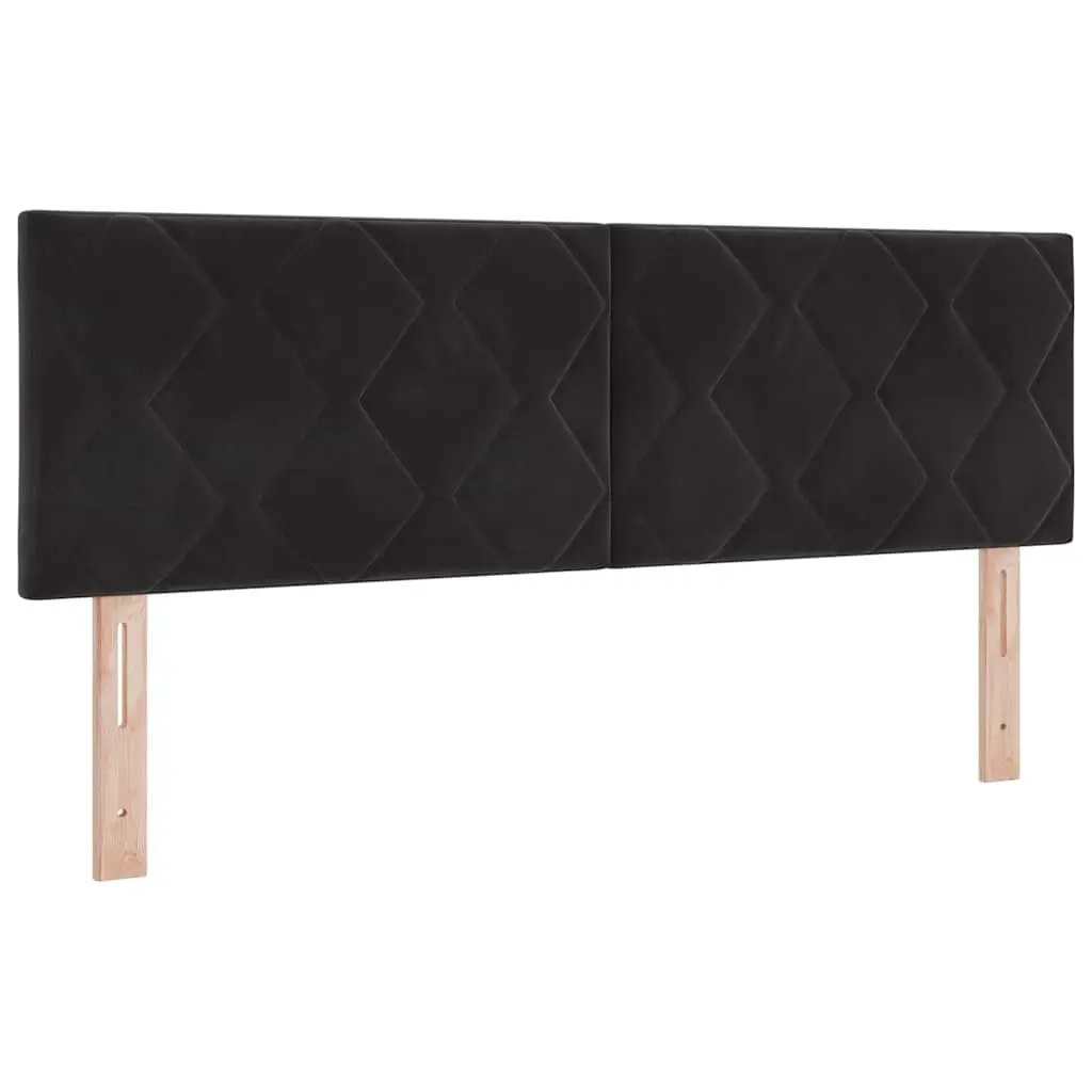 Black Velvet LED Headboard 144cm with RGB Lights