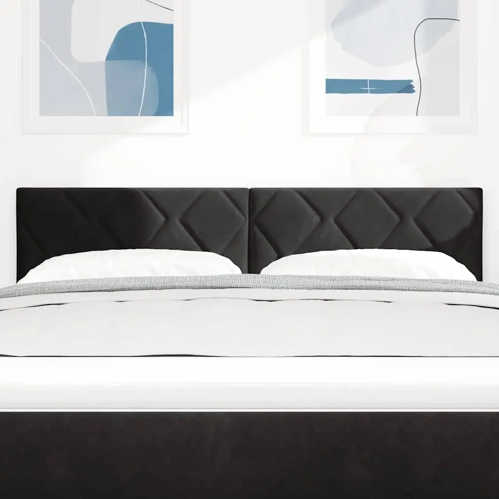 Black Velvet LED Headboard 144cm with RGB Lights