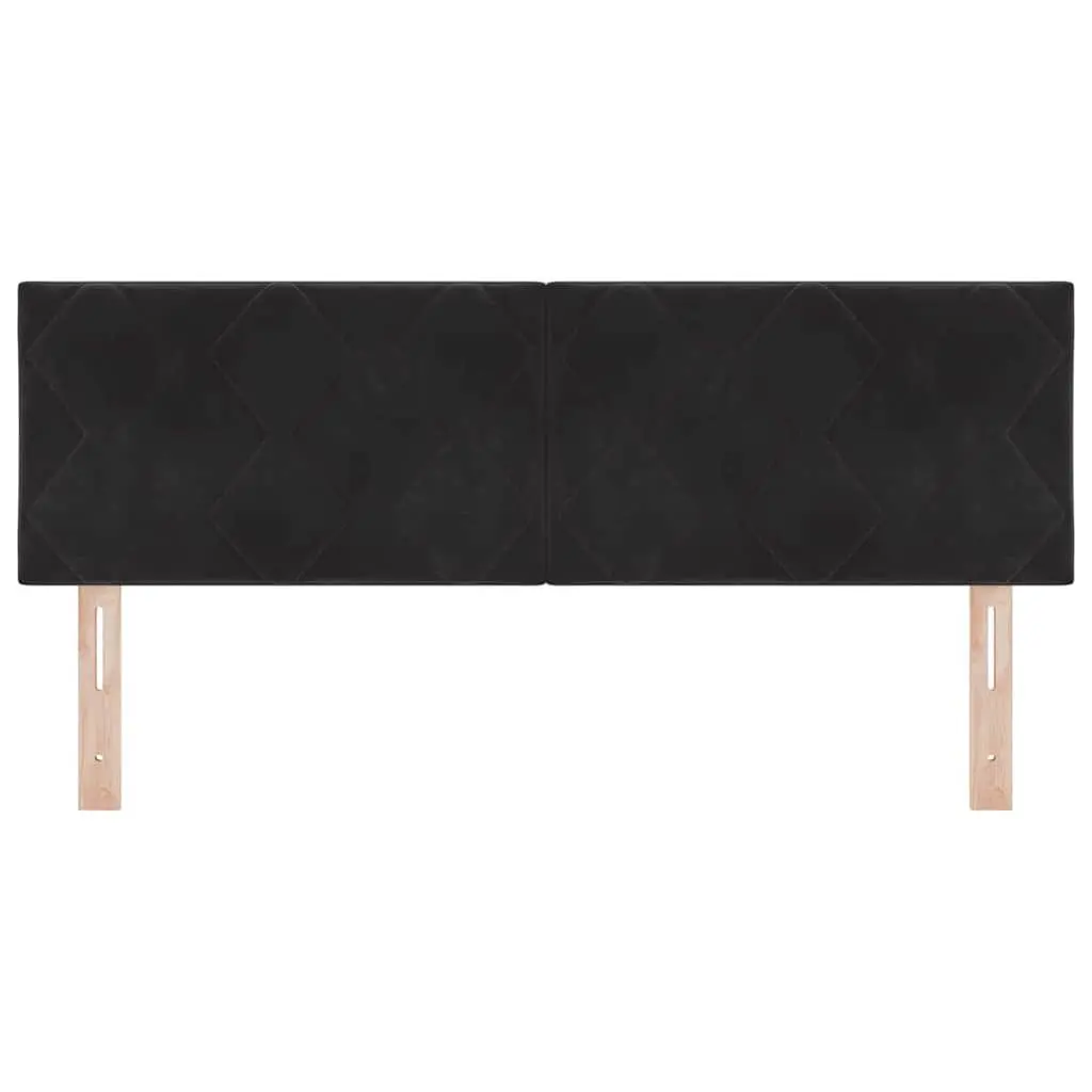 Black Velvet LED Headboard 144cm with RGB Lights