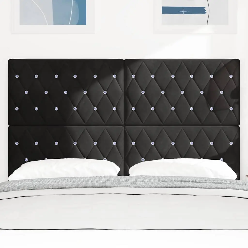 Adjustable Black LED Headboard with RGB Strip Lights