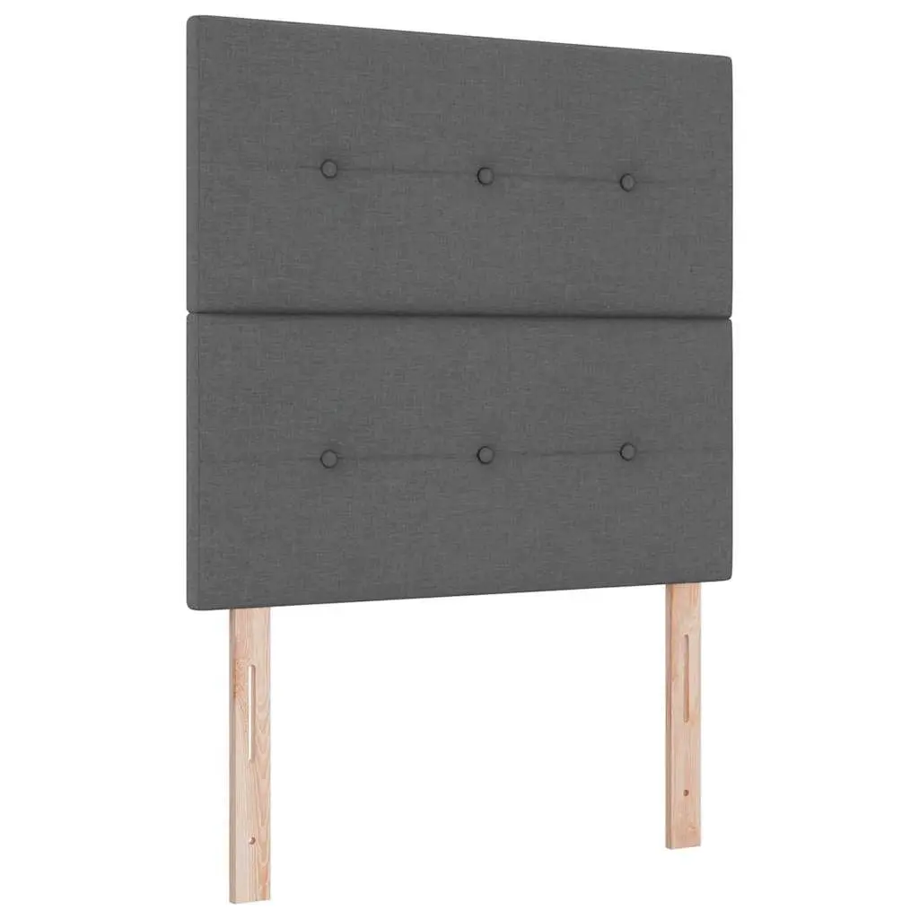Grey Fabric LED Headboard 80cm with USB Strip Lights