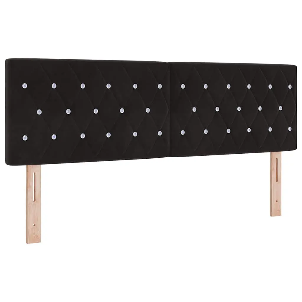 Box Spring Bed Black and White 152 x 203 cm Modern Bedroom Furniture Frame