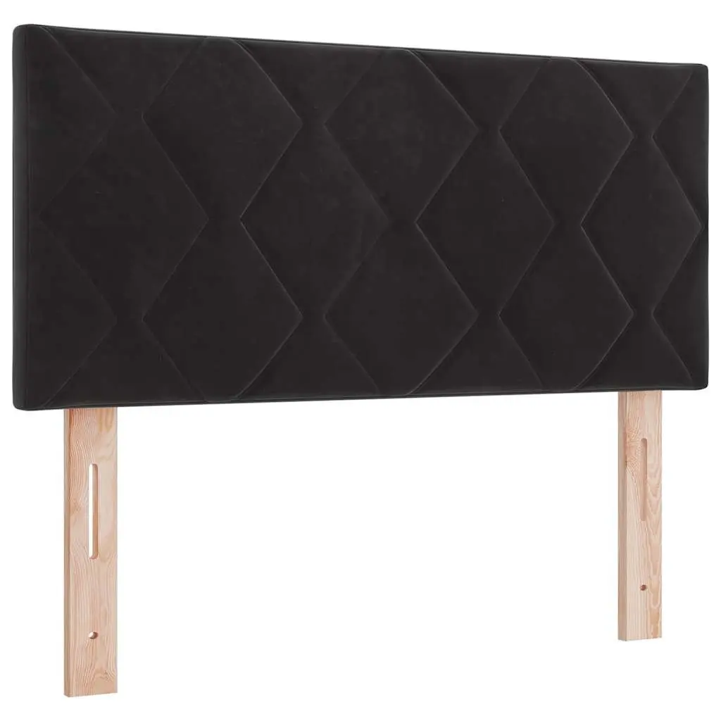 Box Spring Bed Black and White 107 x 203 cm Modern Furniture Frame