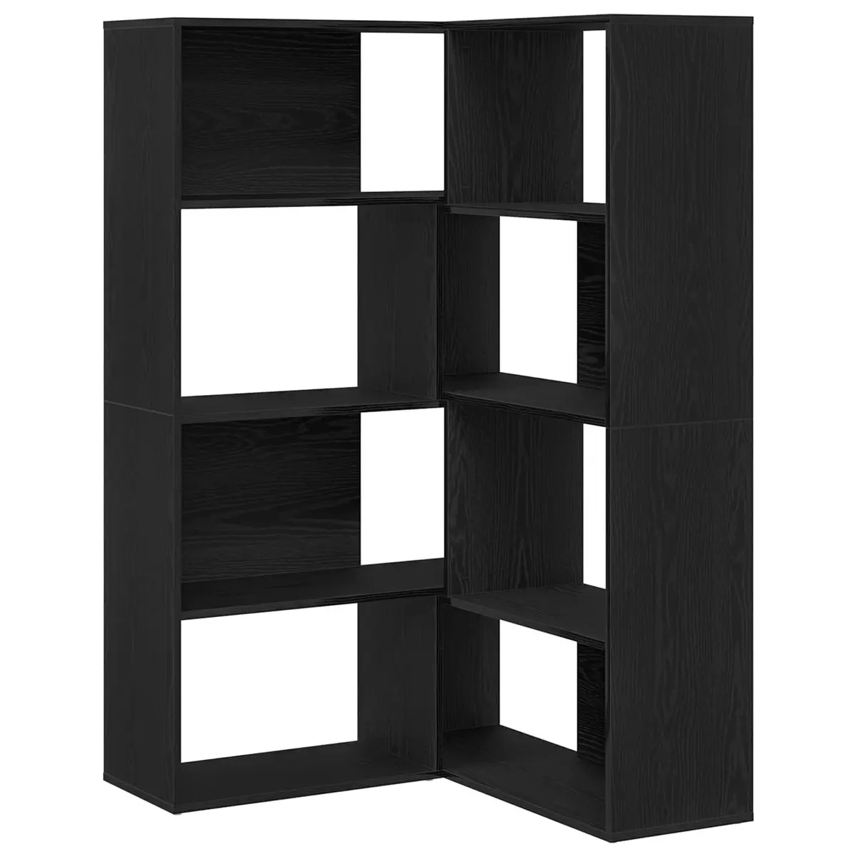 Black Oak 6-Tier Wardrobe Cabinet 85 x 85 x 140 cm