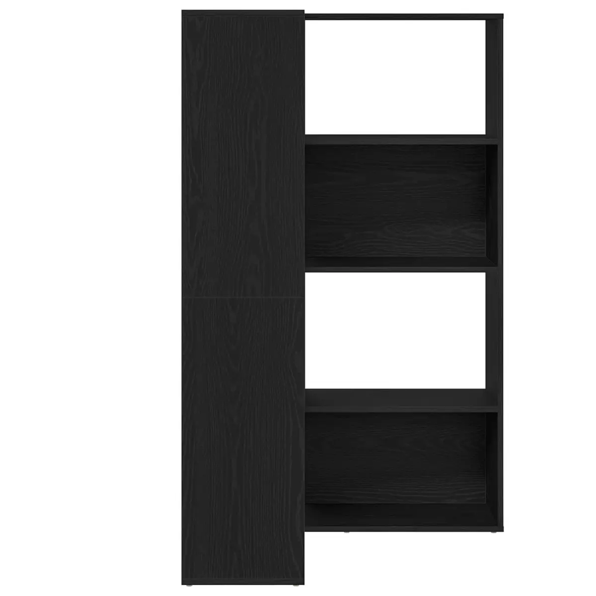 Black Oak 6-Tier Wardrobe Cabinet 85 x 85 x 140 cm