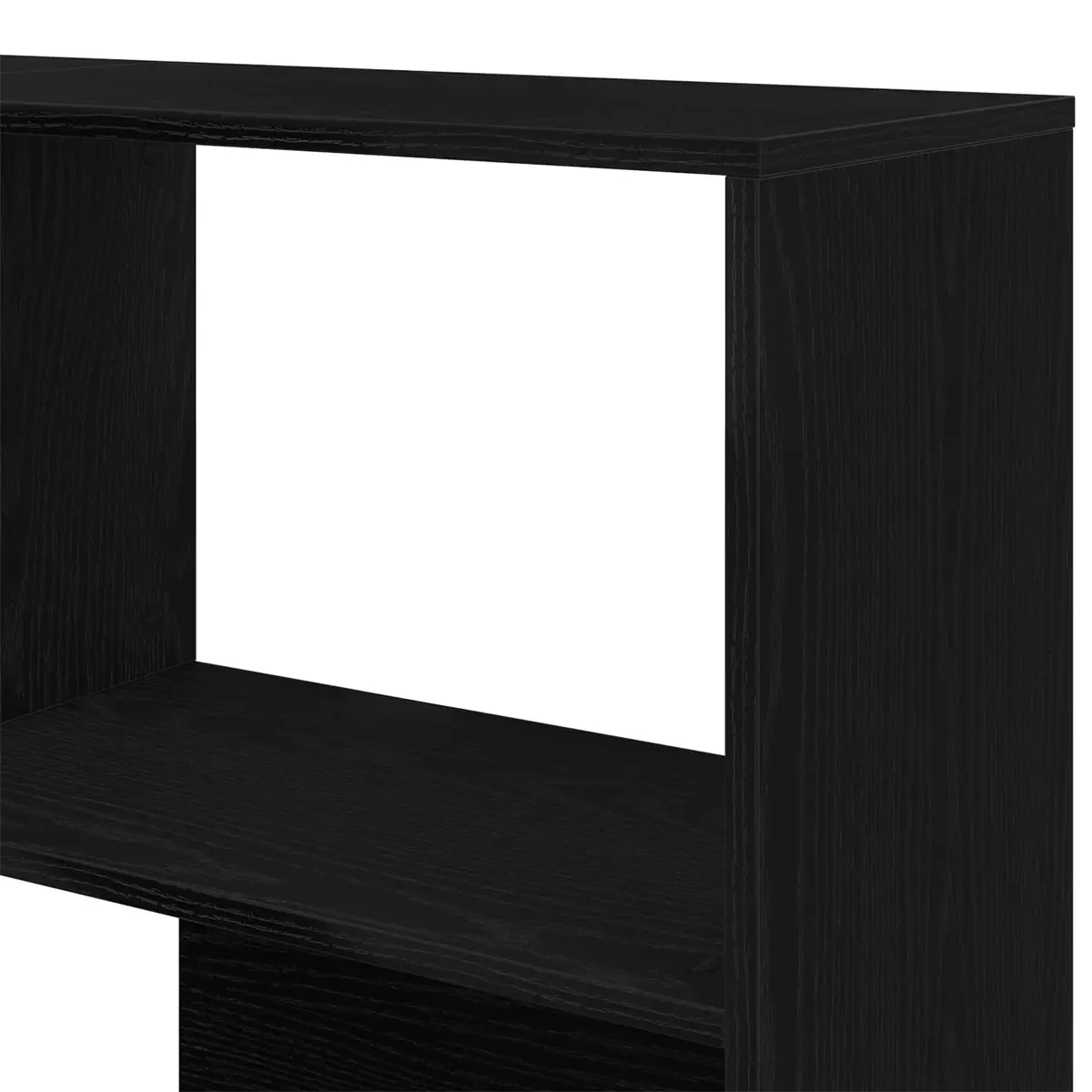 Black Oak 6-Tier Wardrobe Cabinet 85 x 85 x 140 cm