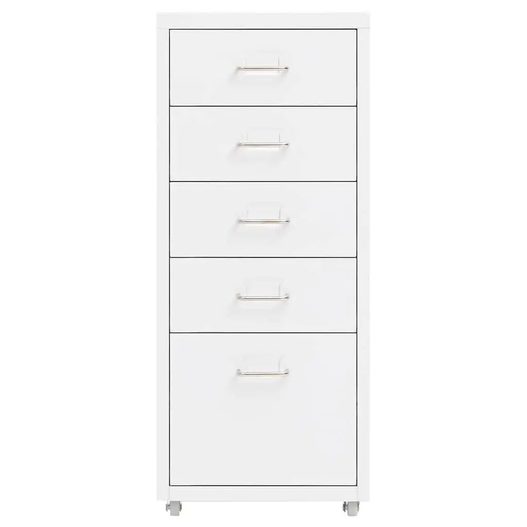 5-Drawer Mobile Filing Cabinet for Office Storage