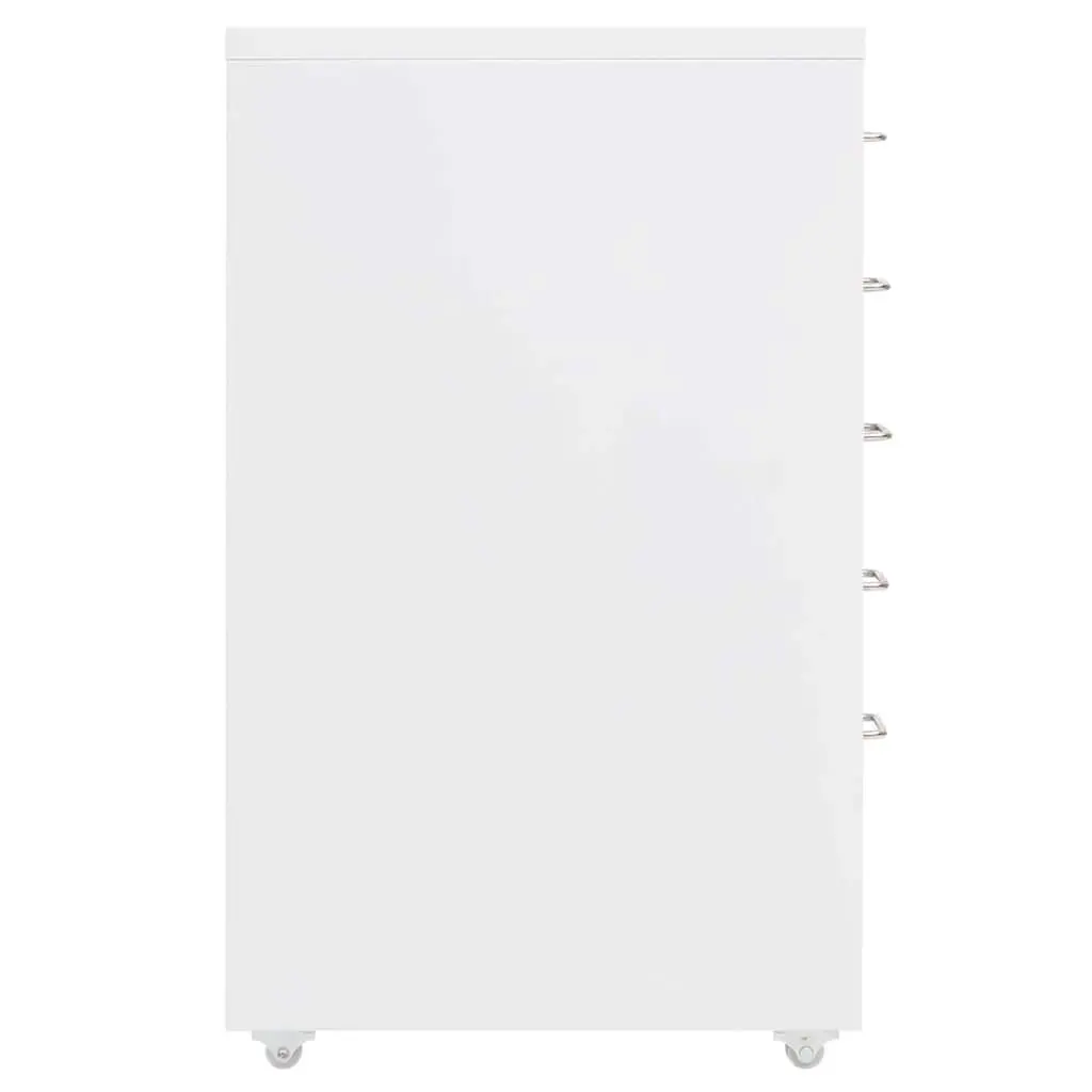5-Drawer Mobile Filing Cabinet for Office Storage