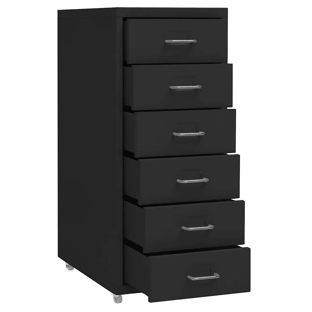 Mobile Filing Cabinet with 6 Drawers and Wheels