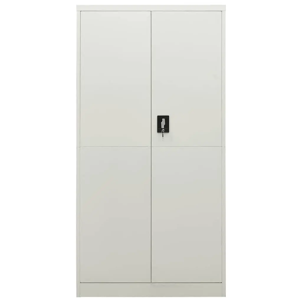 Steel Locker Cabinet Grey 4 Shelf Storage Organiser Industrial Design Home