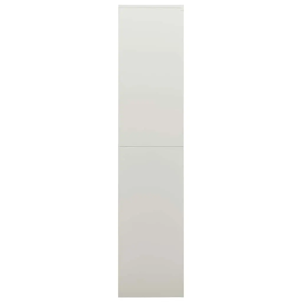Steel Locker Cabinet Grey 4 Shelf Storage Organiser Industrial Design Home