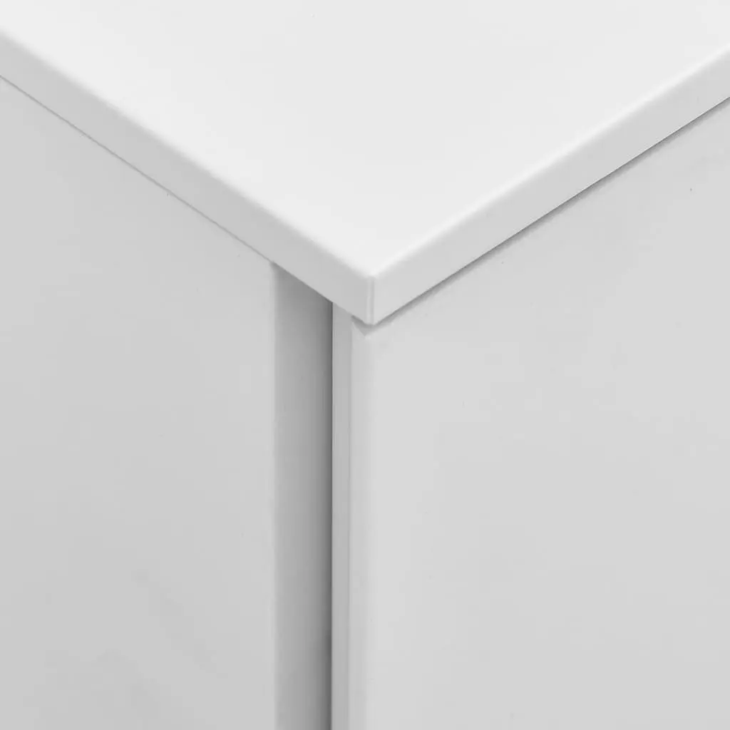 Steel Mobile Filing Cabinet Grey Two Drawer Compact Office Organizer