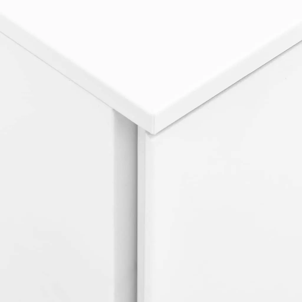 3 Drawer White Mobile File Cabinet for Organized Offices