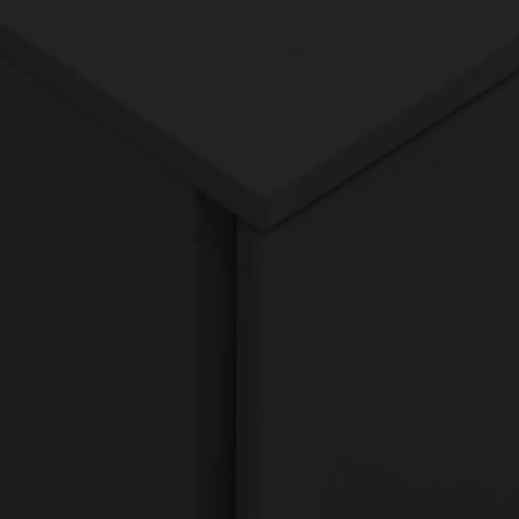 Mobile File Cabinet Black 3 Drawer Steel Office Filing Storage Lockable