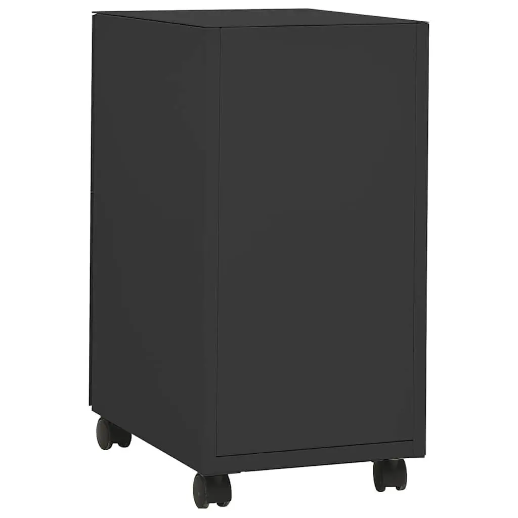 Anthracite Mobile File Cabinet with 3 Drawers