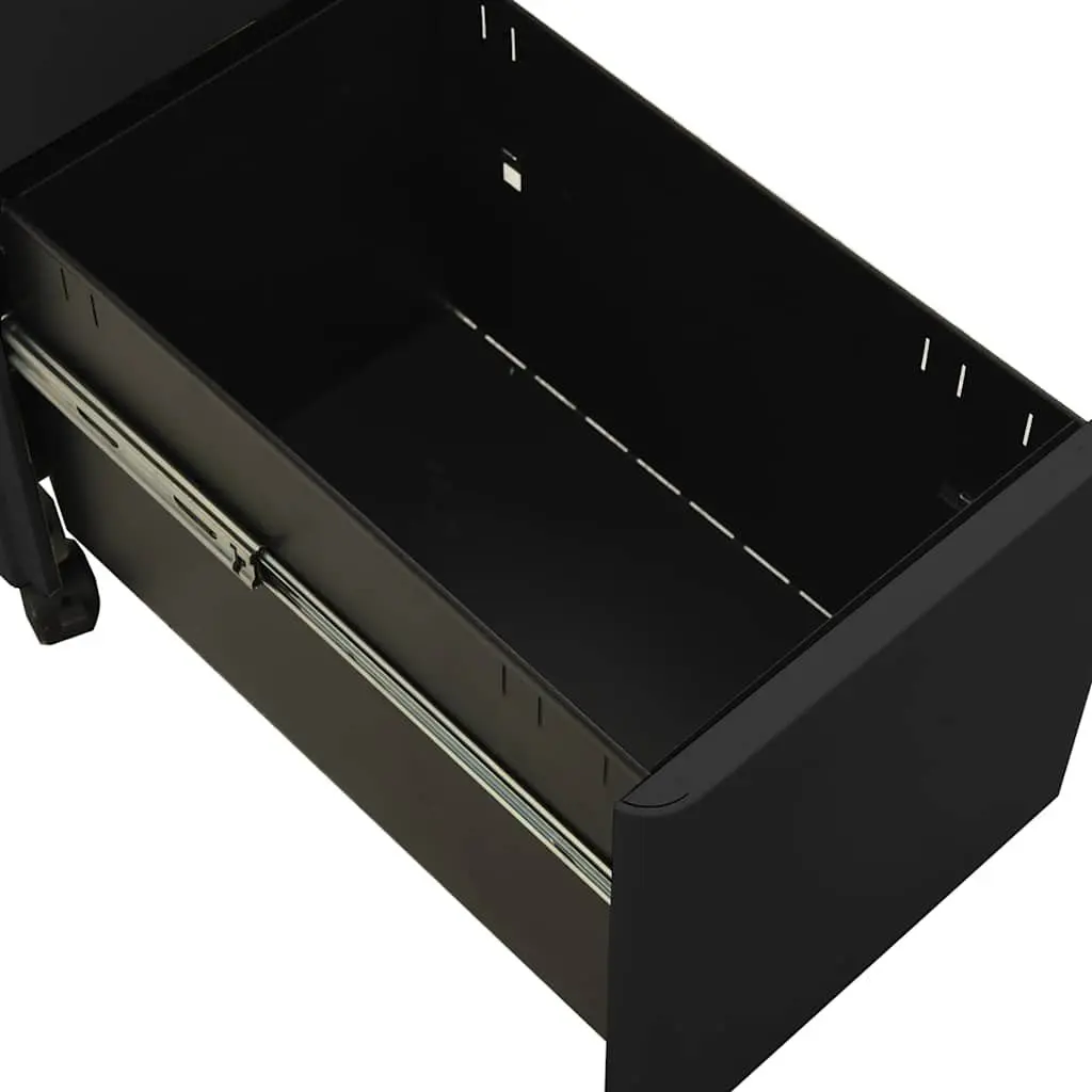 Anthracite Mobile File Cabinet with 3 Drawers