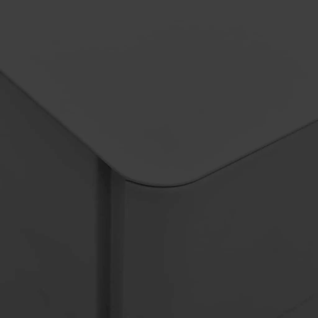 Anthracite Mobile File Cabinet with 3 Drawers