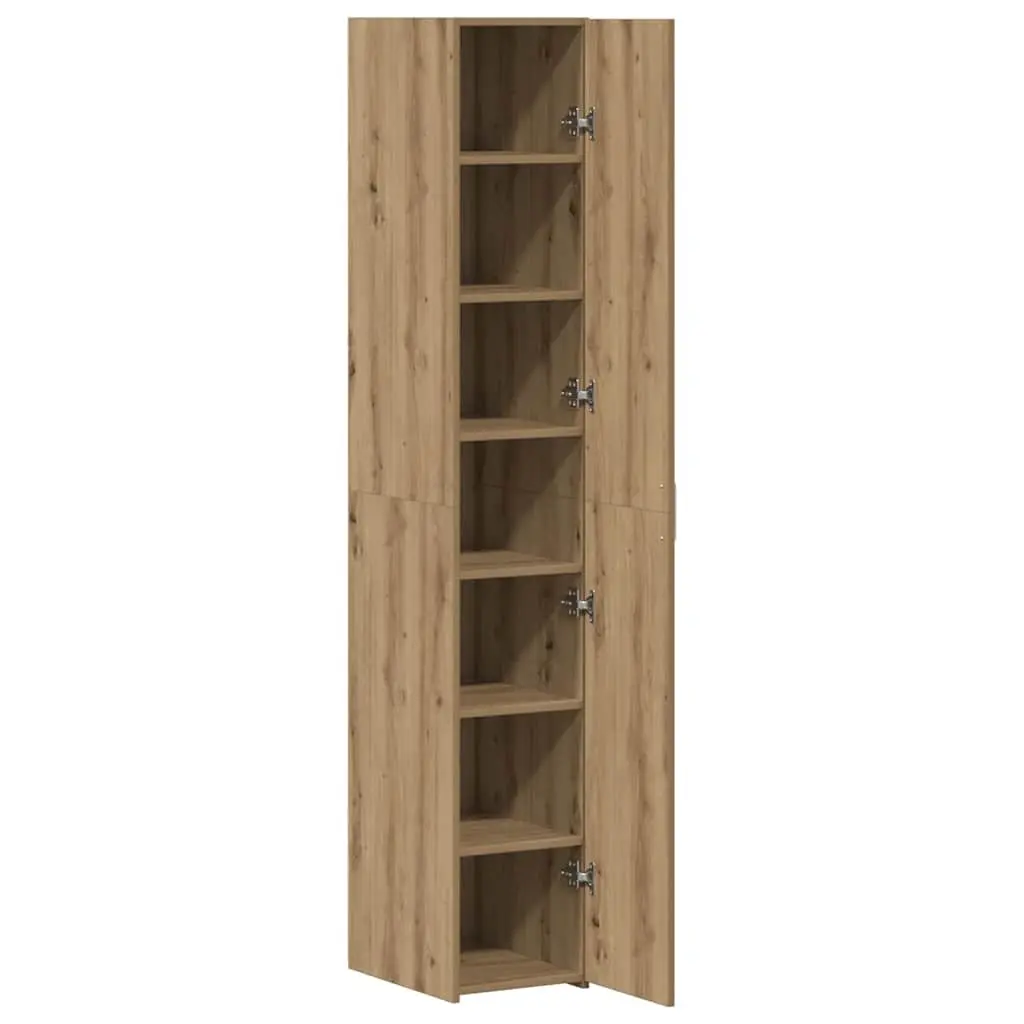 Brown Engineered Wood Highboard Storage Cabinet Sideboard Furniture Living Room