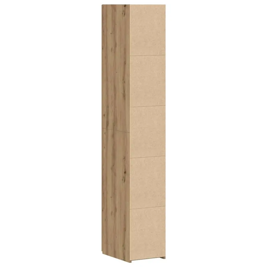 Brown Engineered Wood Highboard Storage Cabinet Sideboard Furniture Living Room