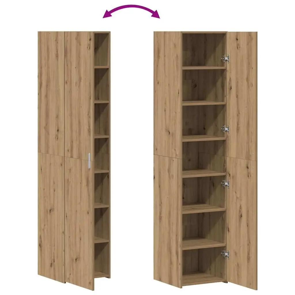Highboard Modern Minimalist Brown Engineered Wood 40 x 42.5 x 185 cm Storage Furniture