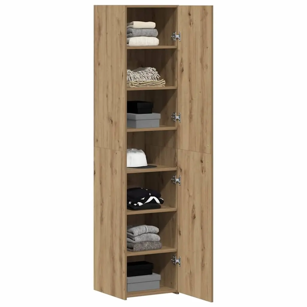 Highboard Modern Minimalist Brown Engineered Wood 40 x 42.5 x 185 cm Storage Furniture