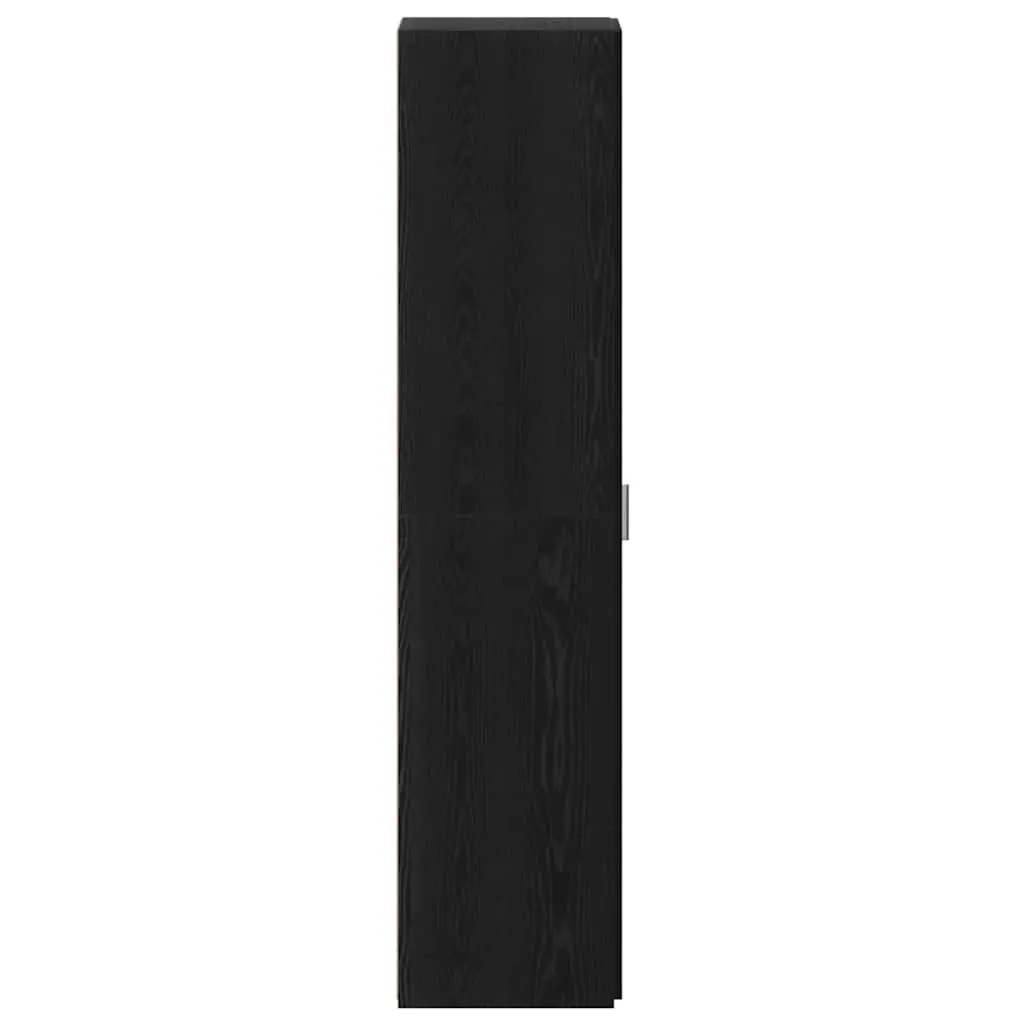 Engineered Wood Highboard Modern Black 40 x 42.5 x 185 cm Storage Cabinet