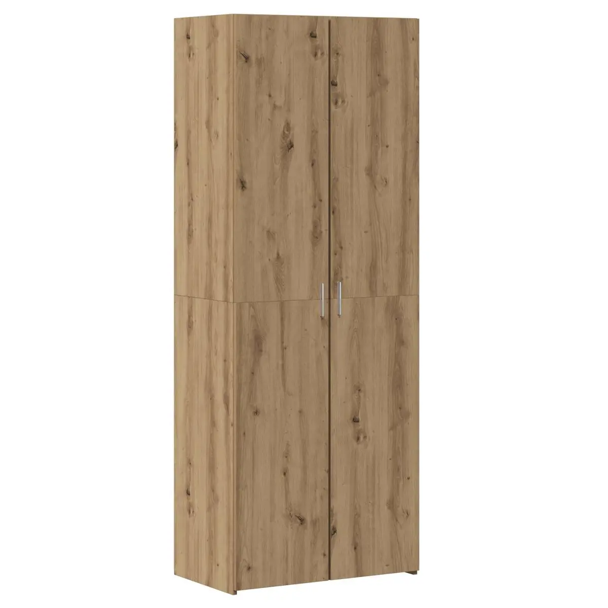 Brown Engineered Wood Highboard Storage Unit