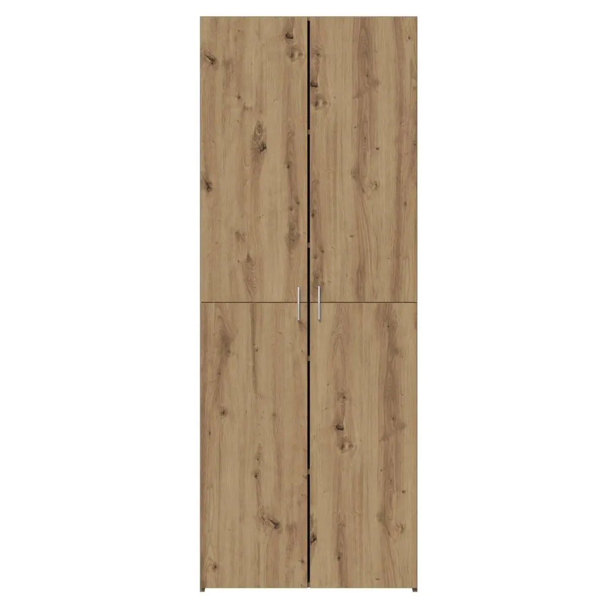 Brown Engineered Wood Highboard Storage Unit