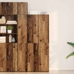 Rustic Wooden Buffet Cabinet for Dining Room Storage