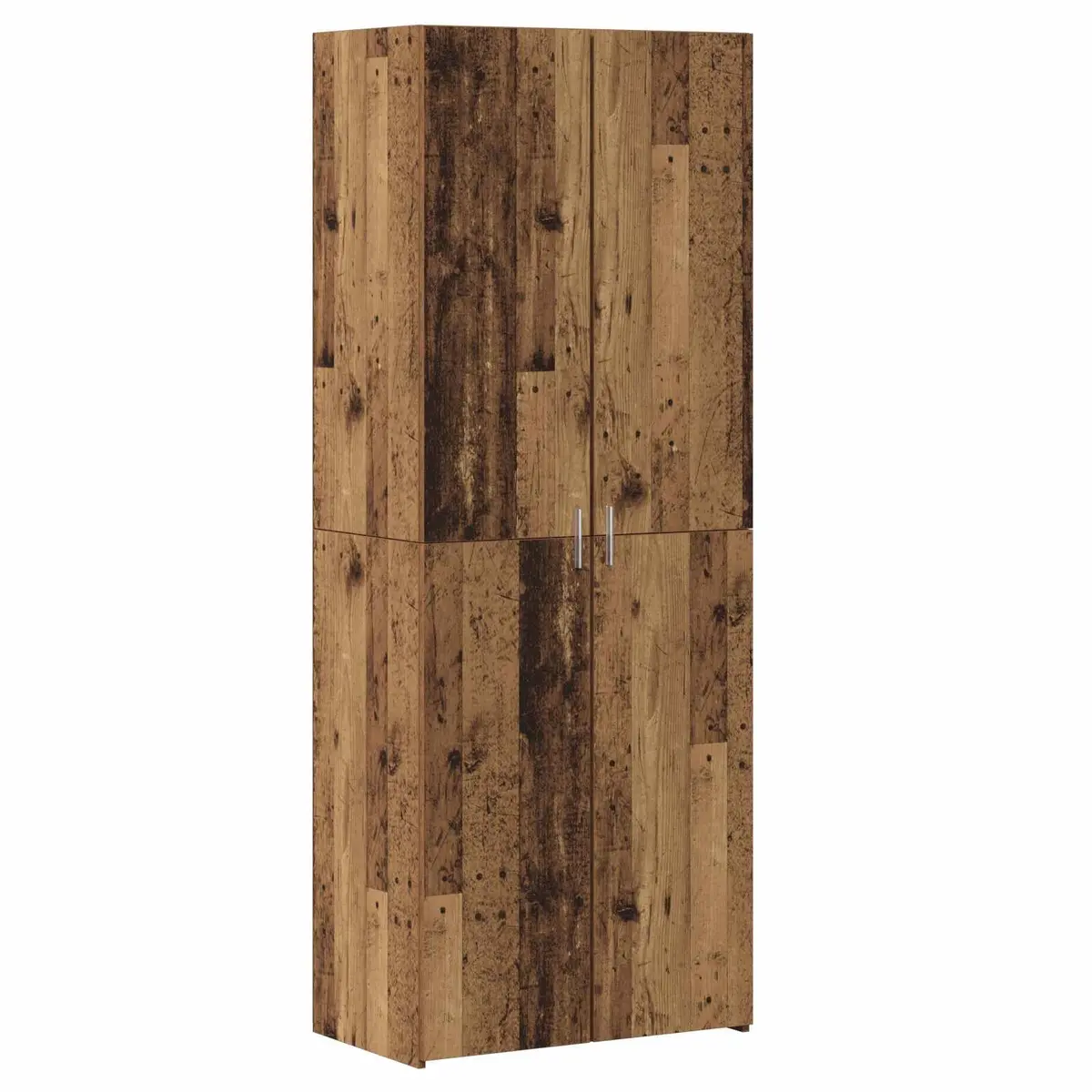Wooden Buffet Sideboard Cabinet Rustic Brown Natural Wood 70 x 42.5 x 185 cm