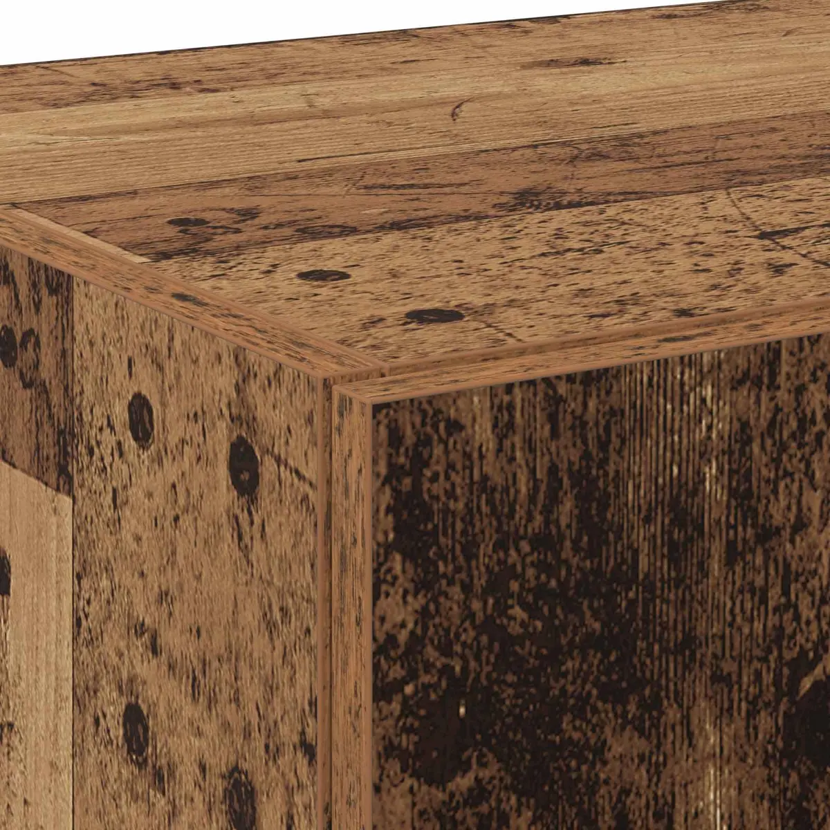 Wooden Buffet Sideboard Cabinet Rustic Brown Natural Wood 70 x 42.5 x 185 cm