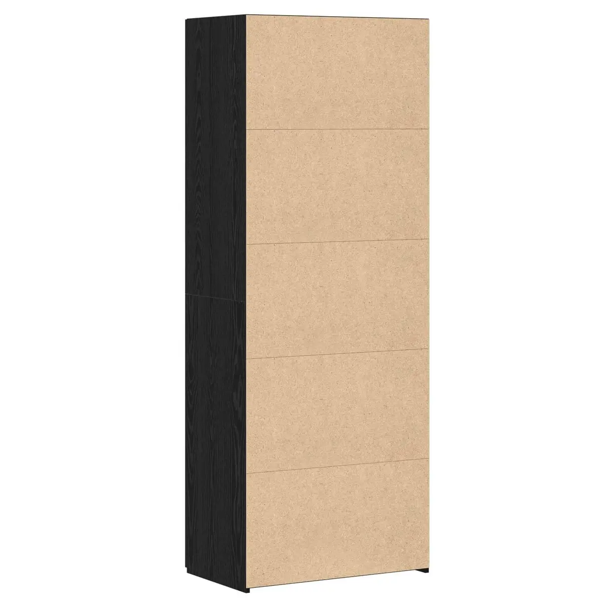 Highboard Buffet Cabinet Rustic Black Oak 70x42.5x185cm Wood