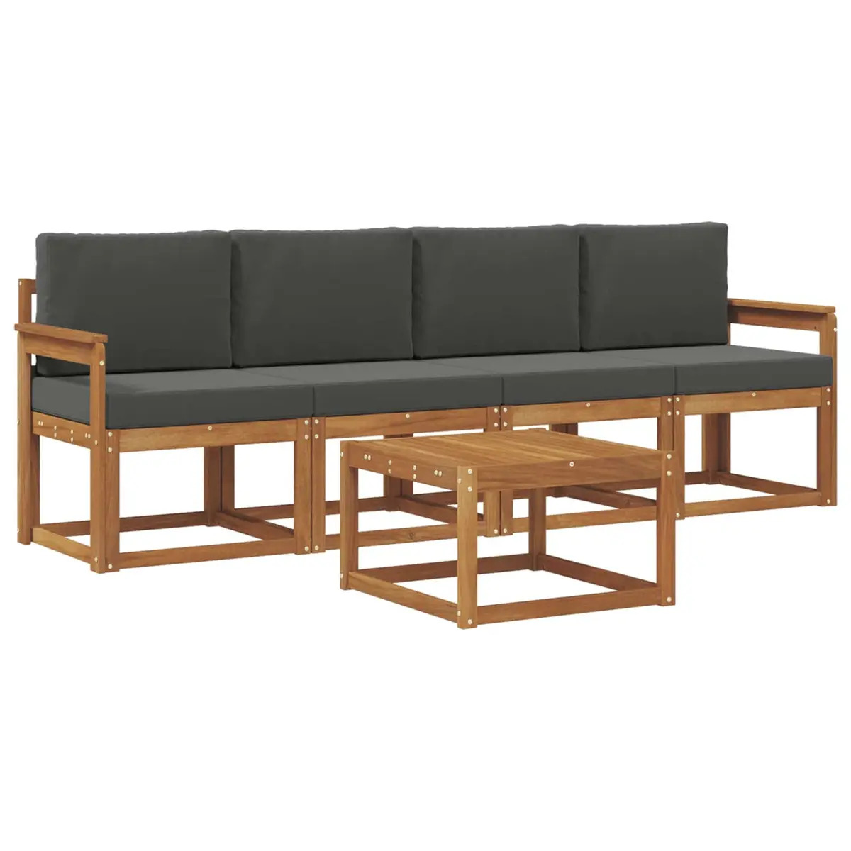 5-Piece Modular Outdoor Sofa Set with Cushions