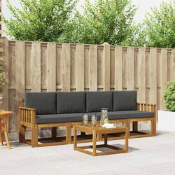 5-Piece Modular Outdoor Sofa Set with Cushions