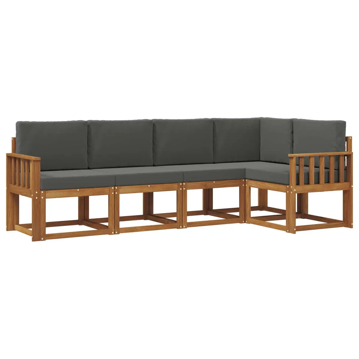 Outdoor Sofa Set 5 Pieces Garden Furniture Patio Seating with Cushions