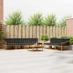 8 Piece Outdoor Sectional Sofa Set for Garden and Patio