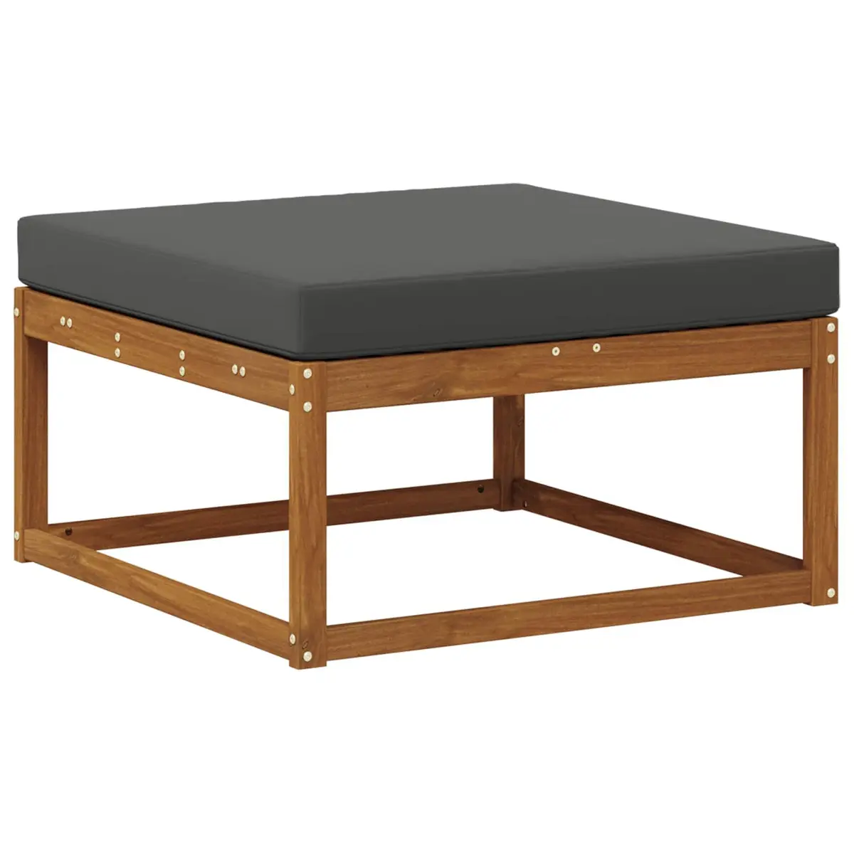Outdoor Sectional Sofa Set Modular Brown 5 Piece Solid Wood with Cushions