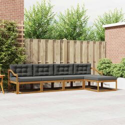 5 Piece Modular Outdoor Sectional Sofa Set for Relaxation