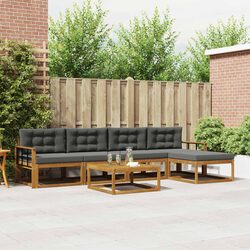 6-Piece Modular Outdoor Sectional Sofa Set with Cushions