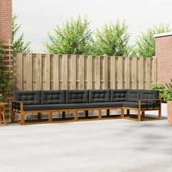 6-Piece Modular Outdoor Sectional Sofa Set with Cushions