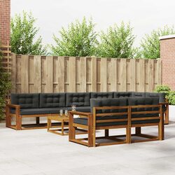 9-Piece Outdoor Sectional Sofa Set with Cushions